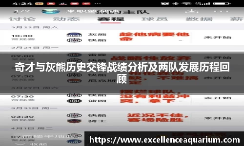 奇才与灰熊历史交锋战绩分析及两队发展历程回顾